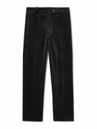 Kaptain Sunshine - D Slacks Straight-Leg Suvin Cotton-Corduroy Trousers - Black