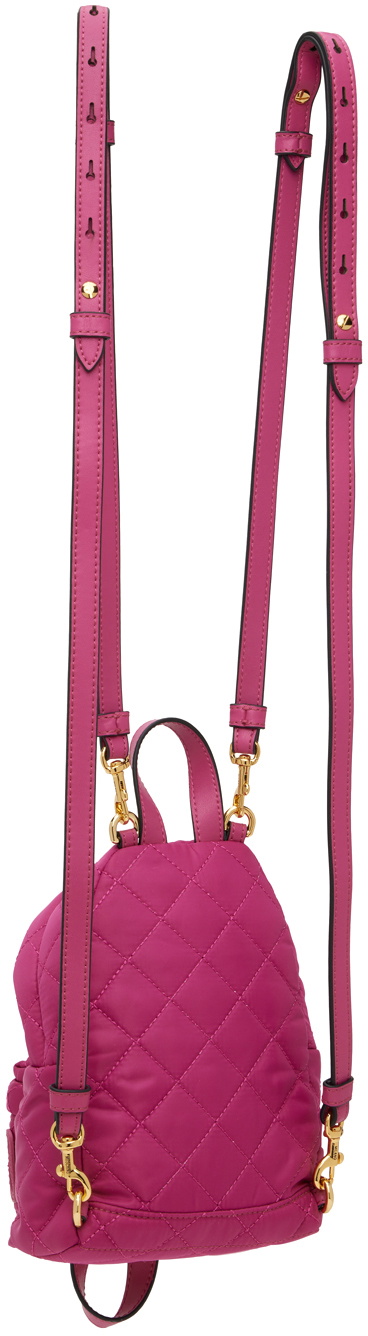 Moschino Pink Quilted Logo Backpack Moschino display picture 3