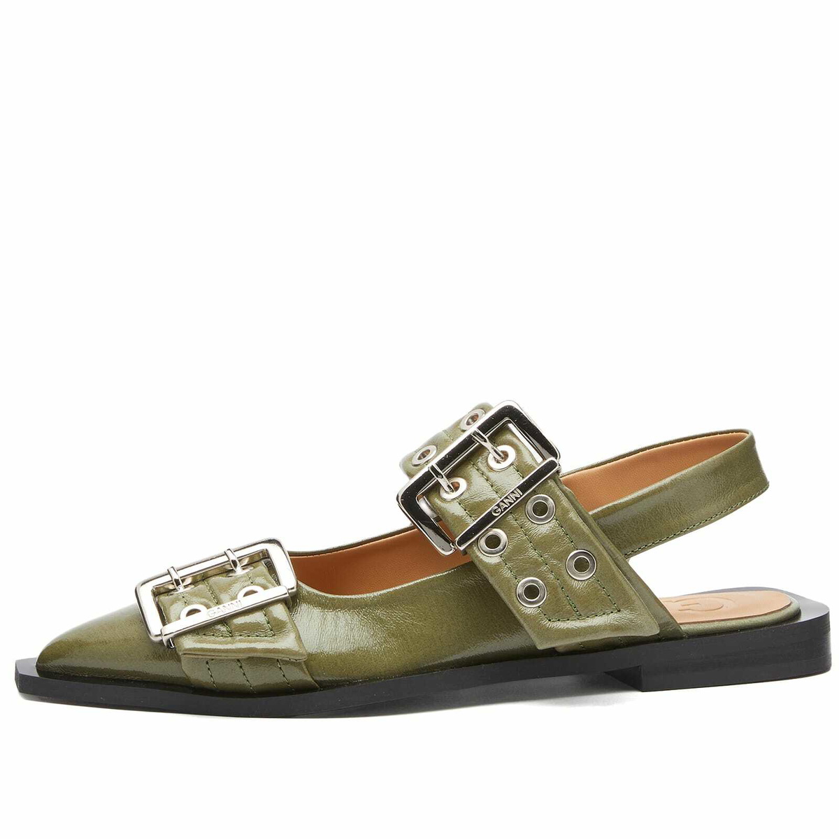 Feminine Buckle Ballerina Naplack