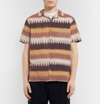 YMC - Camp-Collar Printed Cotton-Gauze Shirt - Brown