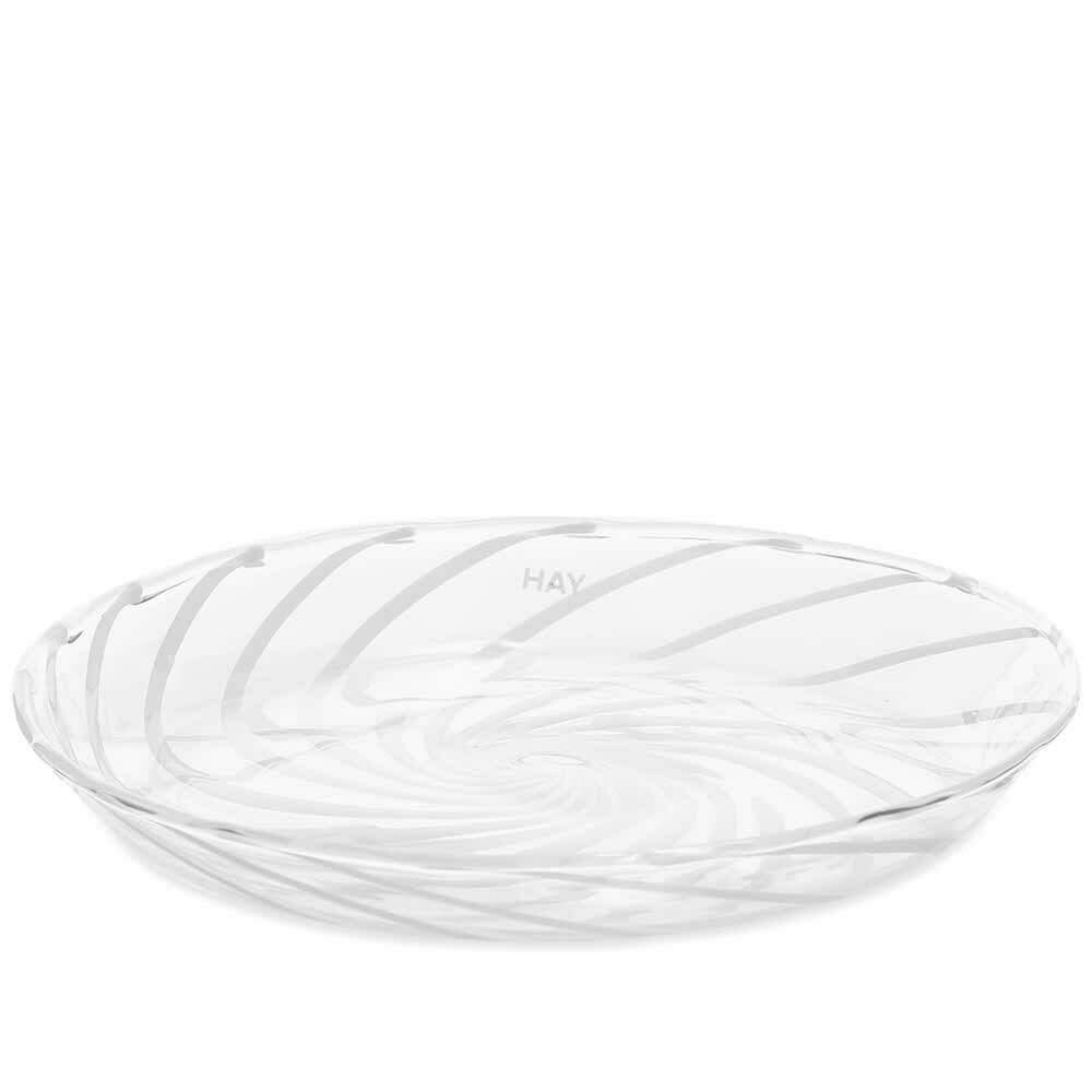 Photo: HAY Spin Saucer - Set Of 2 in Clear/White