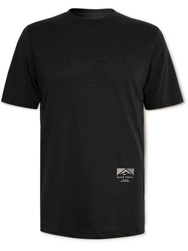 Photo: Nike Running - Trail Printed Dri-FIT T-Shirt - Black