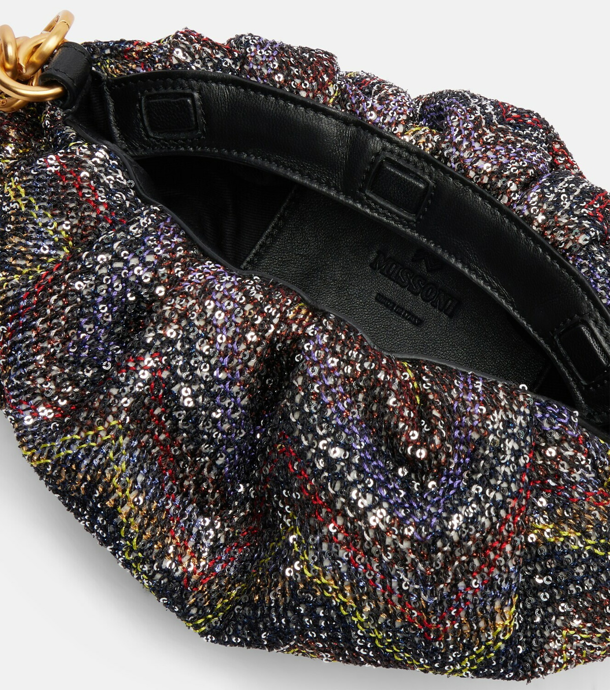 Missoni Caperdoni Small sequined clutch