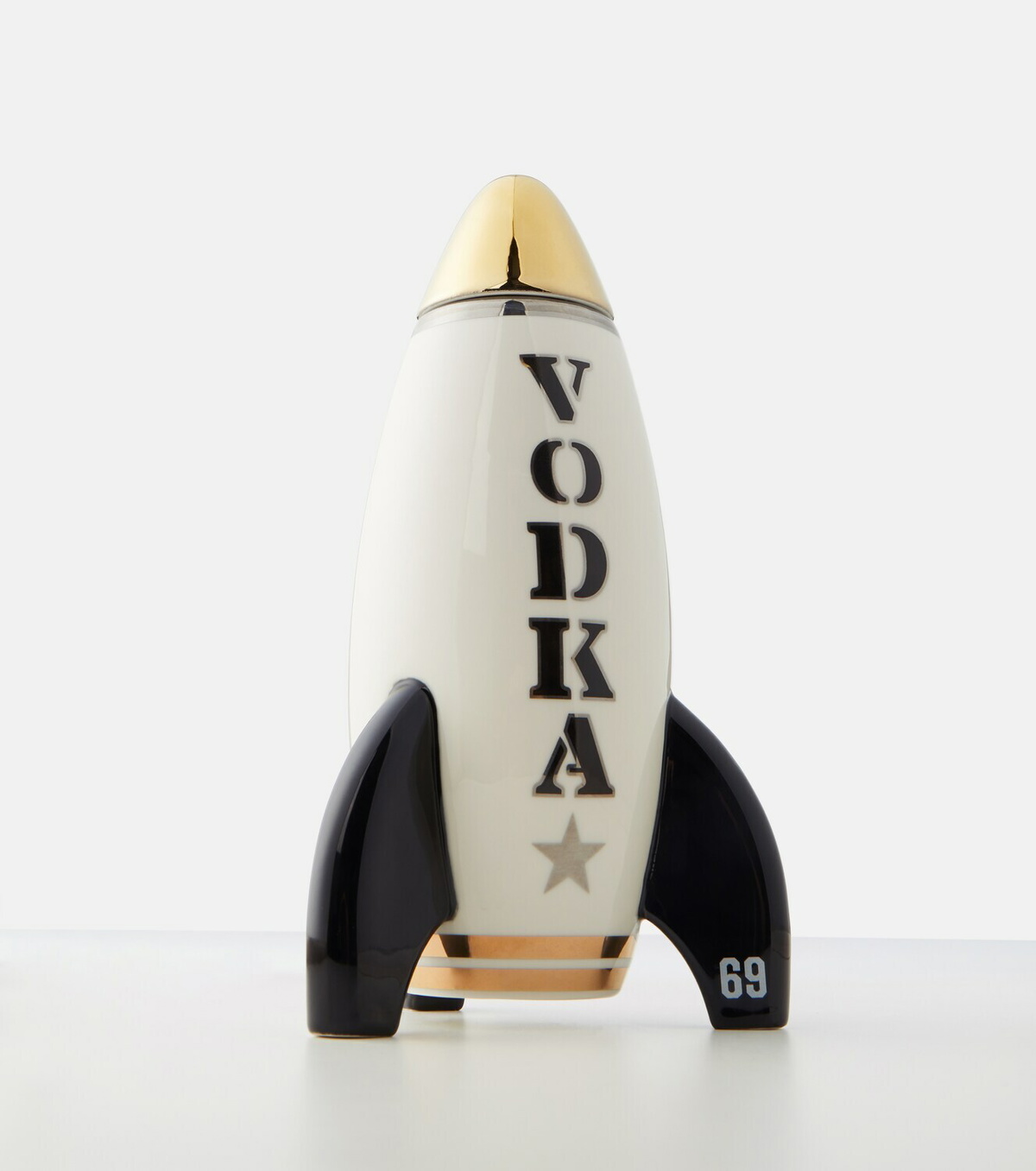 Jonathan Adler Vice striped porcelain decanter