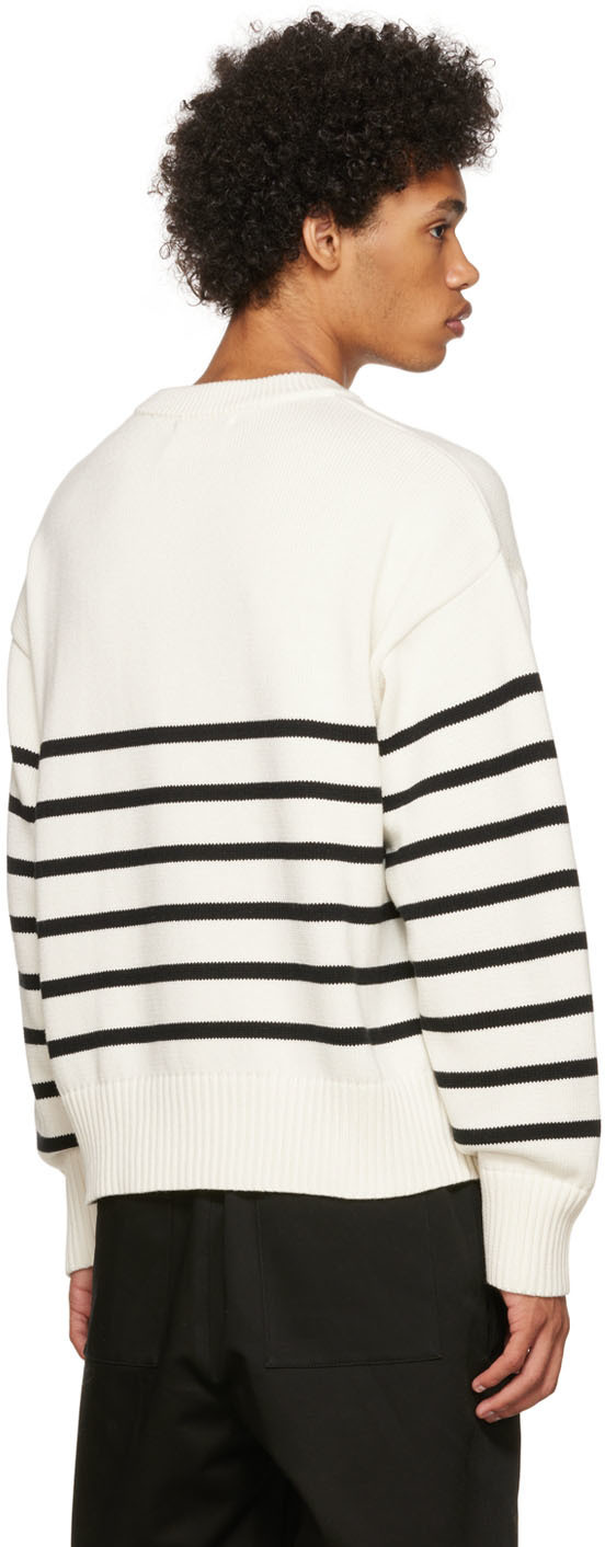 AMI Paris White Ami De Cœur Sweater