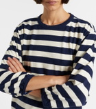 Velvet Edora striped cotton jersey sweatshirt