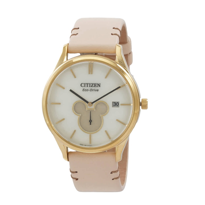 Photo: Citizen Mickey Shadow Eco-Drive White Dial Unisex Watch BV1132-08W