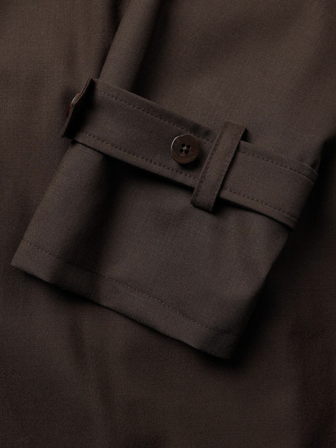 Stòffa - Wool-Canvas Coat - Brown