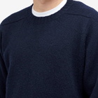 Jamieson's of Shetland Men's Crew Knit in Dark Navy