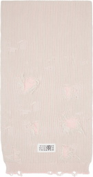 MM6 Maison Margiela Gray & Pink Amended Optical Ribs Scarf
