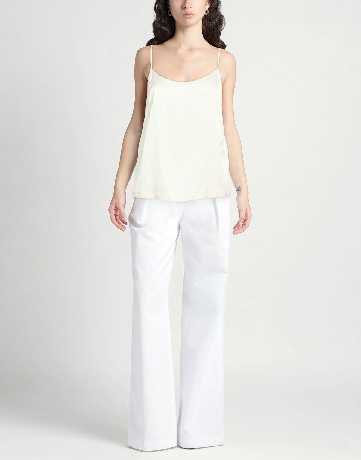 Alessia Santi Womens Top Ivory