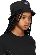 Heron Preston Black Embroidered Bucket hat