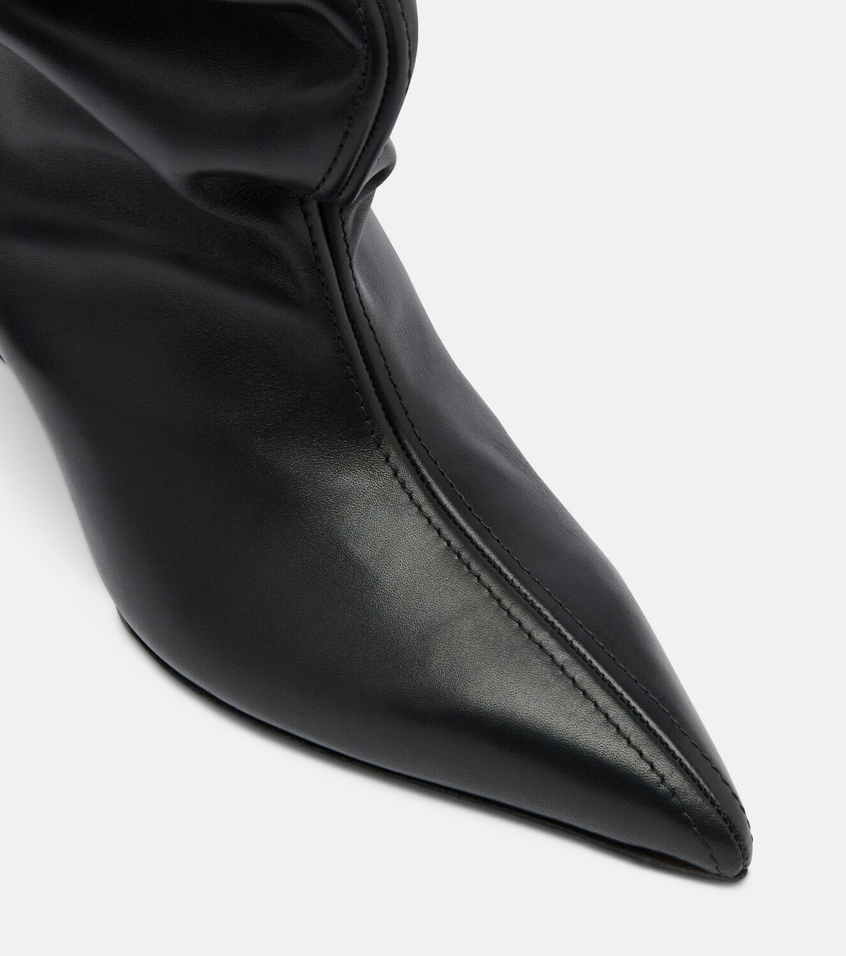 Balmain Leather wedge boots
