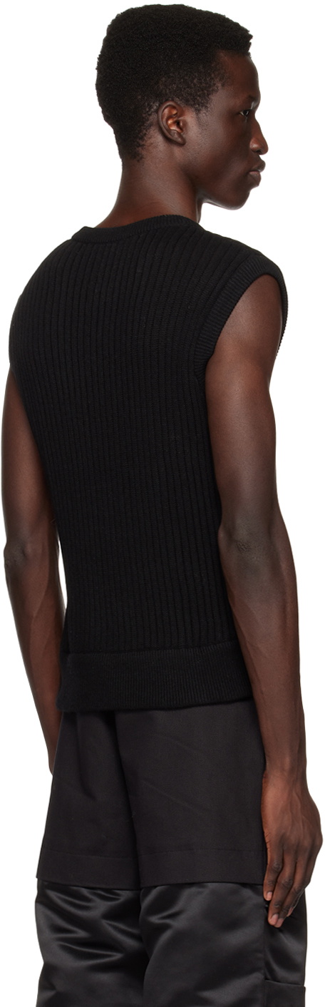SPENCER BADU Black Striped Vest