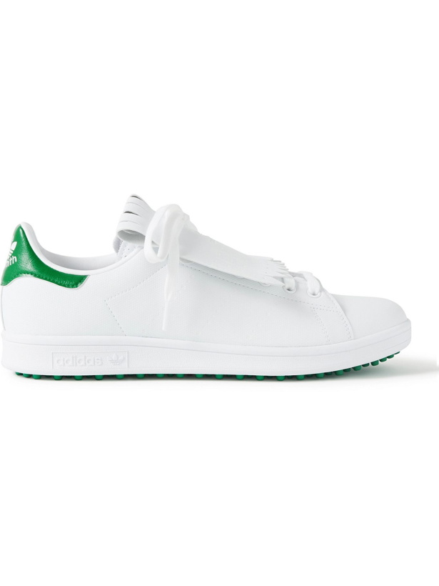 Photo: ADIDAS GOLF - Stan Smith Special Edition Primegreen and Faux Leather Spikeless Golf Shoes - White