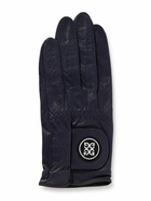 G/FORE - Logo-Appliquéd Leather Golf Glove - Blue