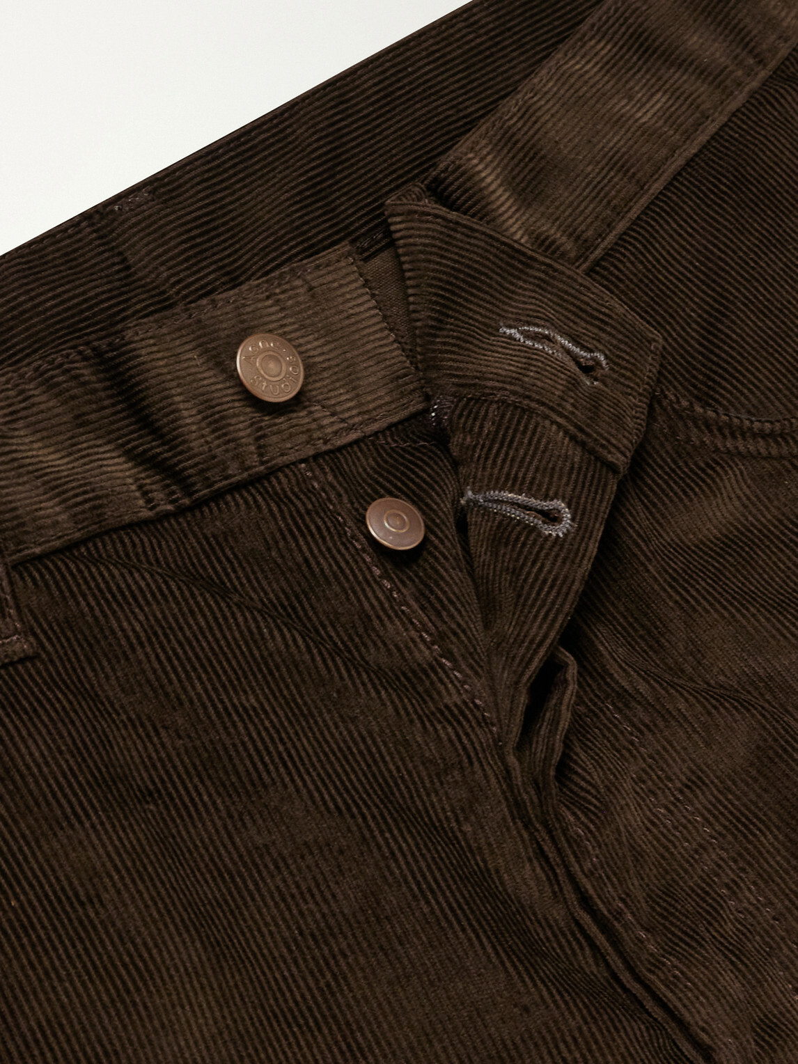 Acne Studios - Straight-Leg Cotton-Corduroy Trousers - Brown