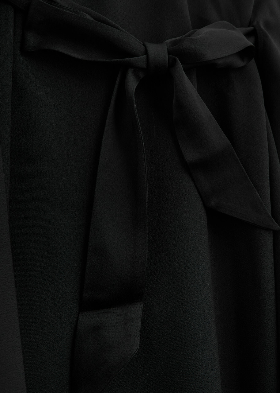 Taller Marmo Obsession Belted Kaftan Maxi Dress - Black - One Size