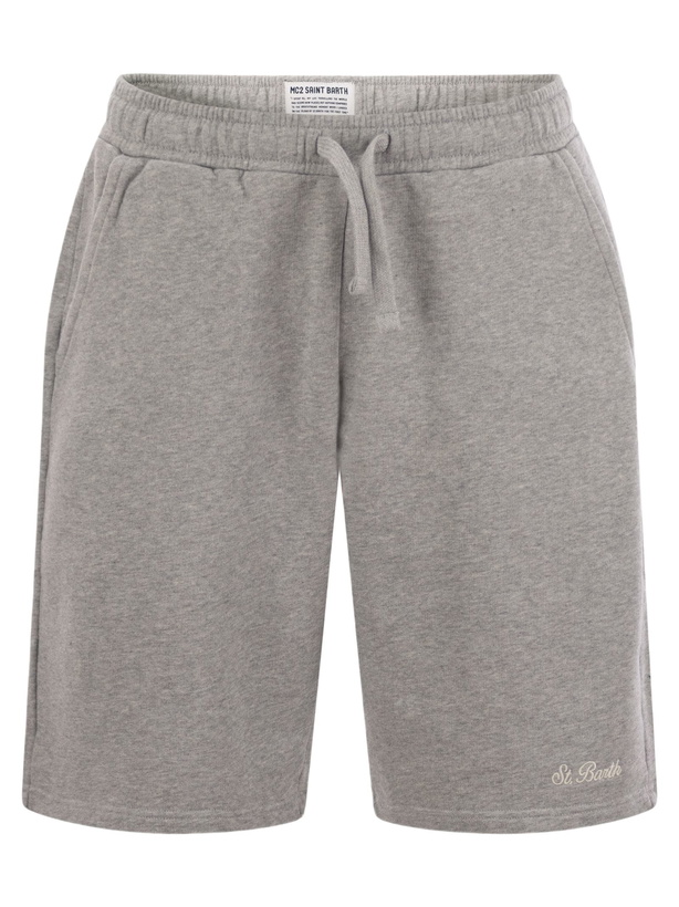 Photo: MC2 Saint Barth Randle - Cotton Fleece Bermuda Shorts