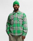 Represent Quilted Flannel Shirt Green - Mens - Overshirts