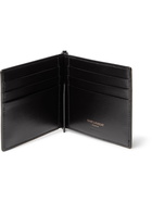 SAINT LAURENT - Logo-Appliquéd Leather Wallet with Money Clip - Black