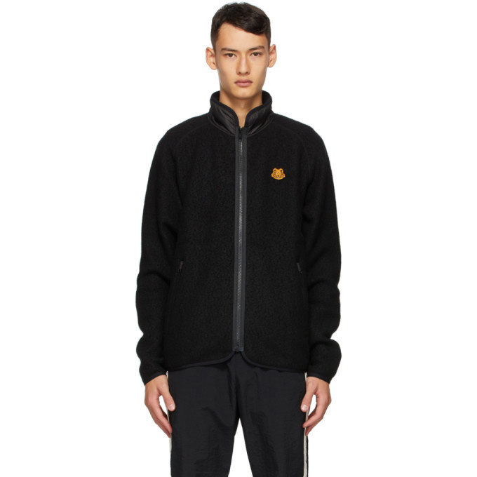 Photo: Kenzo Black Lightweight Fleece Zip-Up