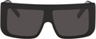Rick Owens Black Temple Documenta Sunglasses