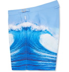 Orlebar Brown - Bulldog Mid-Length Printed Swim Shorts - Light blue