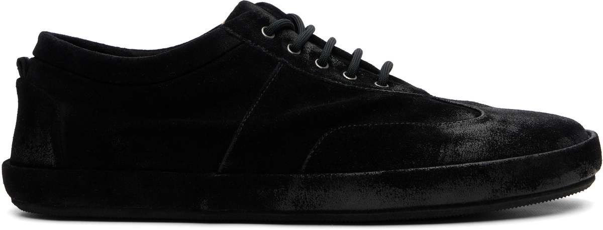 Marsèll Black Scatopelle Suede Sneakers