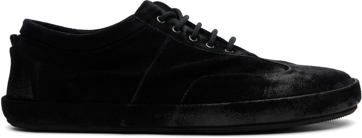 Photo: Marsèll Black Scatopelle Suede Sneakers