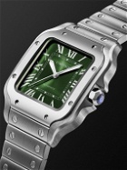 Cartier - Santos de Cartier Automatic 35.1mm Interchangeable Stainless Steel and Alligator Watch, Ref. No. CRWSSA0061