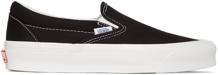 Photo: Vans Black OG Classic Slip-On Sneakers