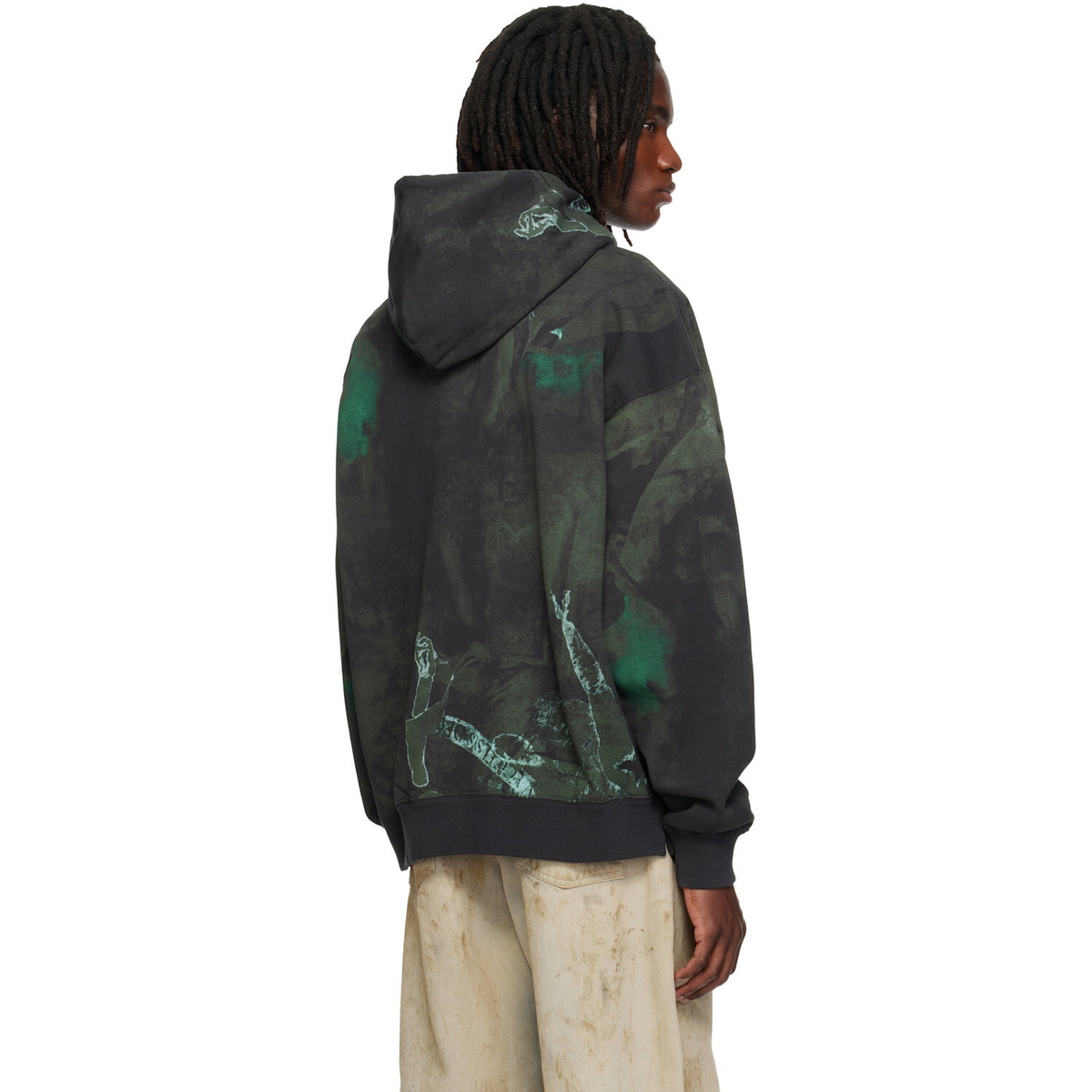 Off-White Black Dark Painting Skate Hoodie