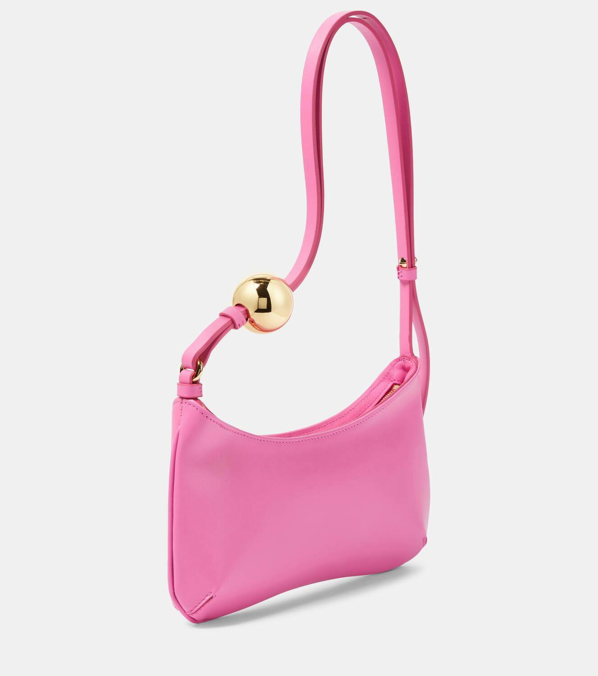 Jacquemus Le Bisou Perle leather shoulder bag