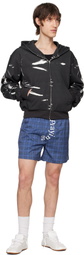 Praying Black Latex Printed Hoodie