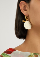 Timeless Pearly Mismatched 24kt Gold-plated Hoop Earrings - Blue - One Size