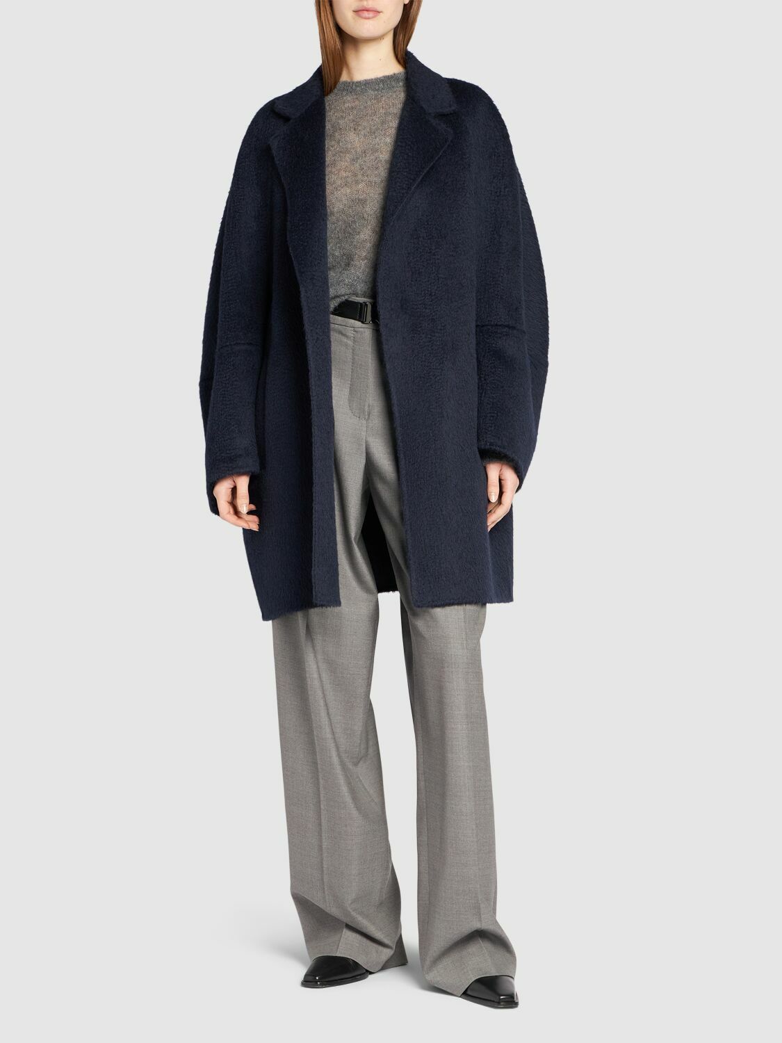 MAX MARA Sequoia Camel & Mohair Short Coat Max Mara