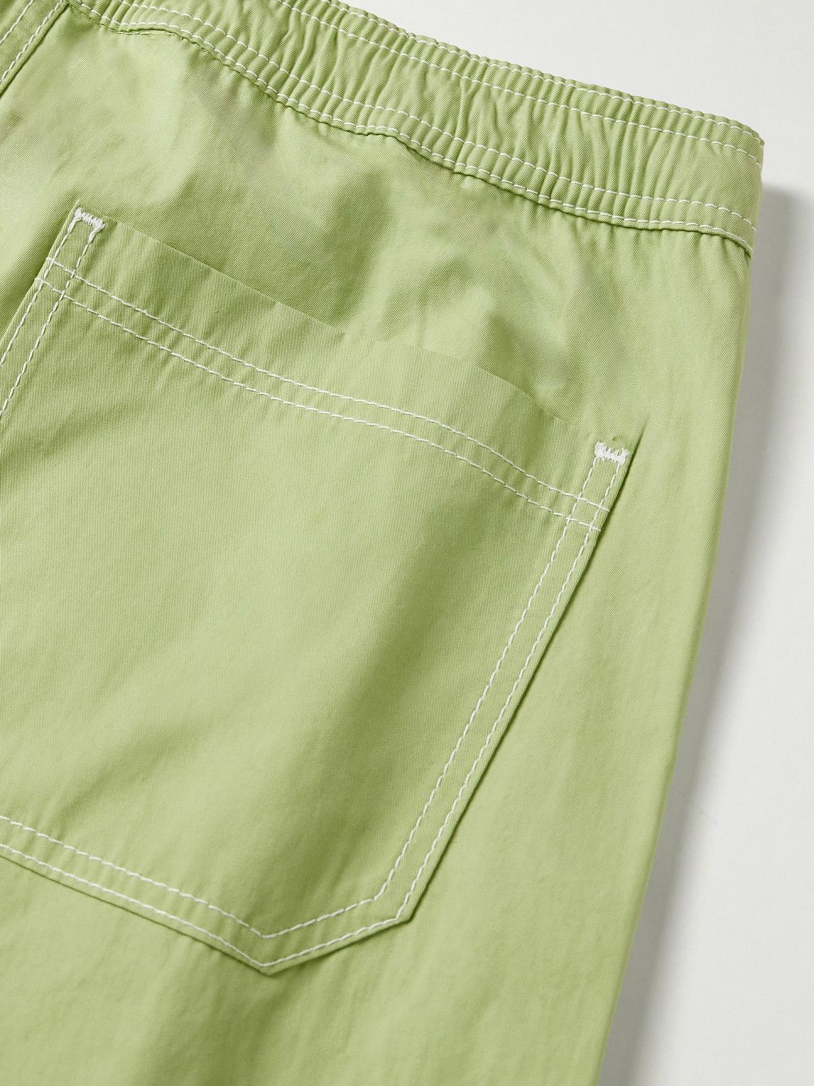 The Elder Statesman - Silvano Straight-Leg Cotton-Drill Trousers - Green