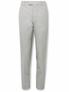 AMI PARIS - Slim-Fit Tapered Wool Trousers - Gray