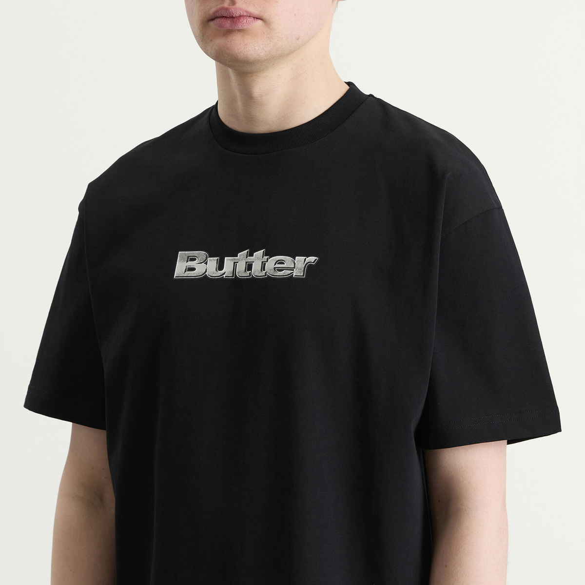Butter Goods Men's Alloy Logo T-Shirt in Black
