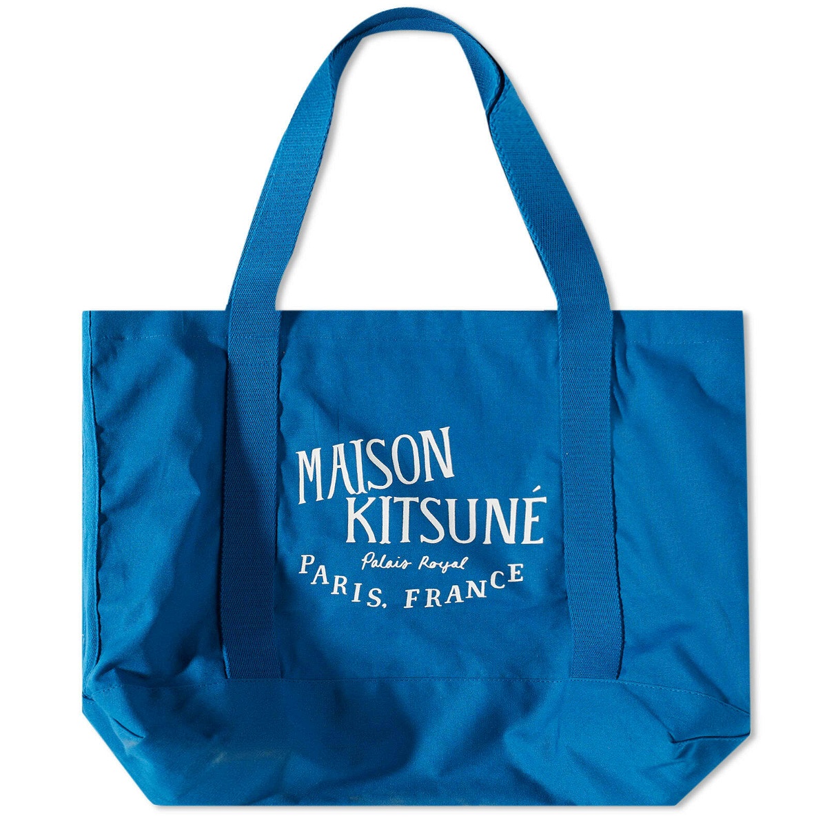 Maison Kitsuné Men's Palais Royal Shopping Bag in Sapphire Maison Kitsune