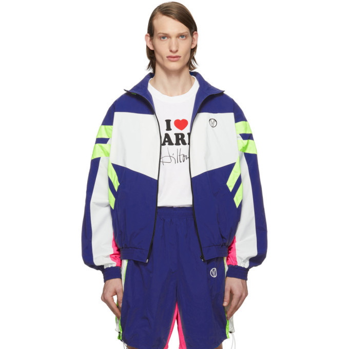 Photo: VETEMENTS Blue and White 90s Tracksuit Jacket