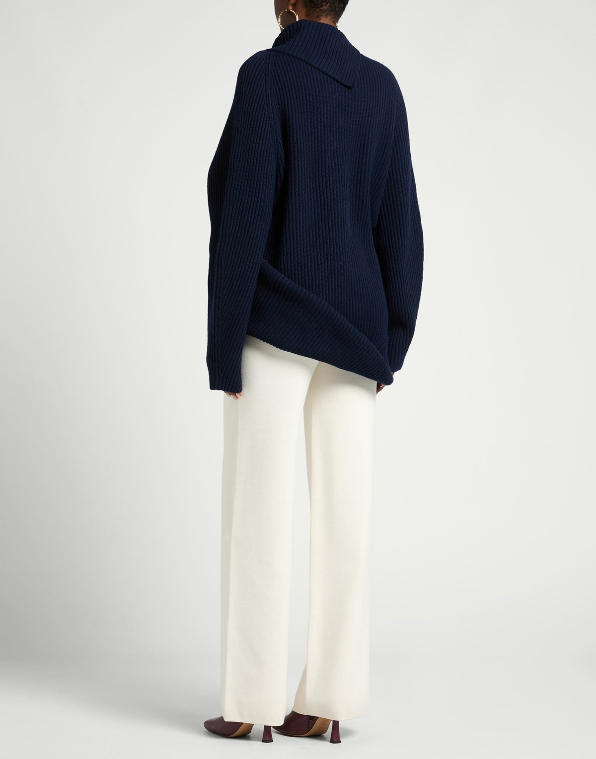 A. w.a. k.e. Mode Womens Sweater in Navy