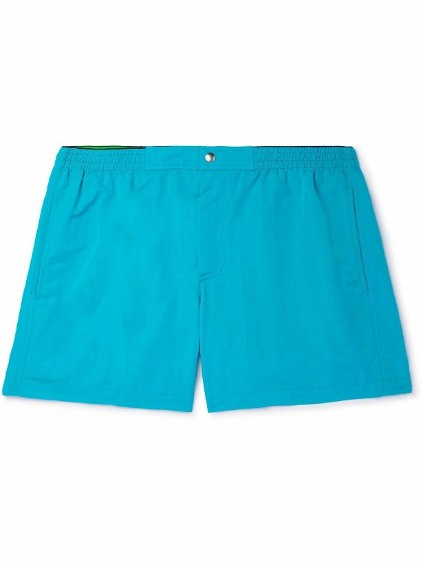 Photo: Bottega Veneta - Short-Length Tech-Faille Swim Shorts - Blue