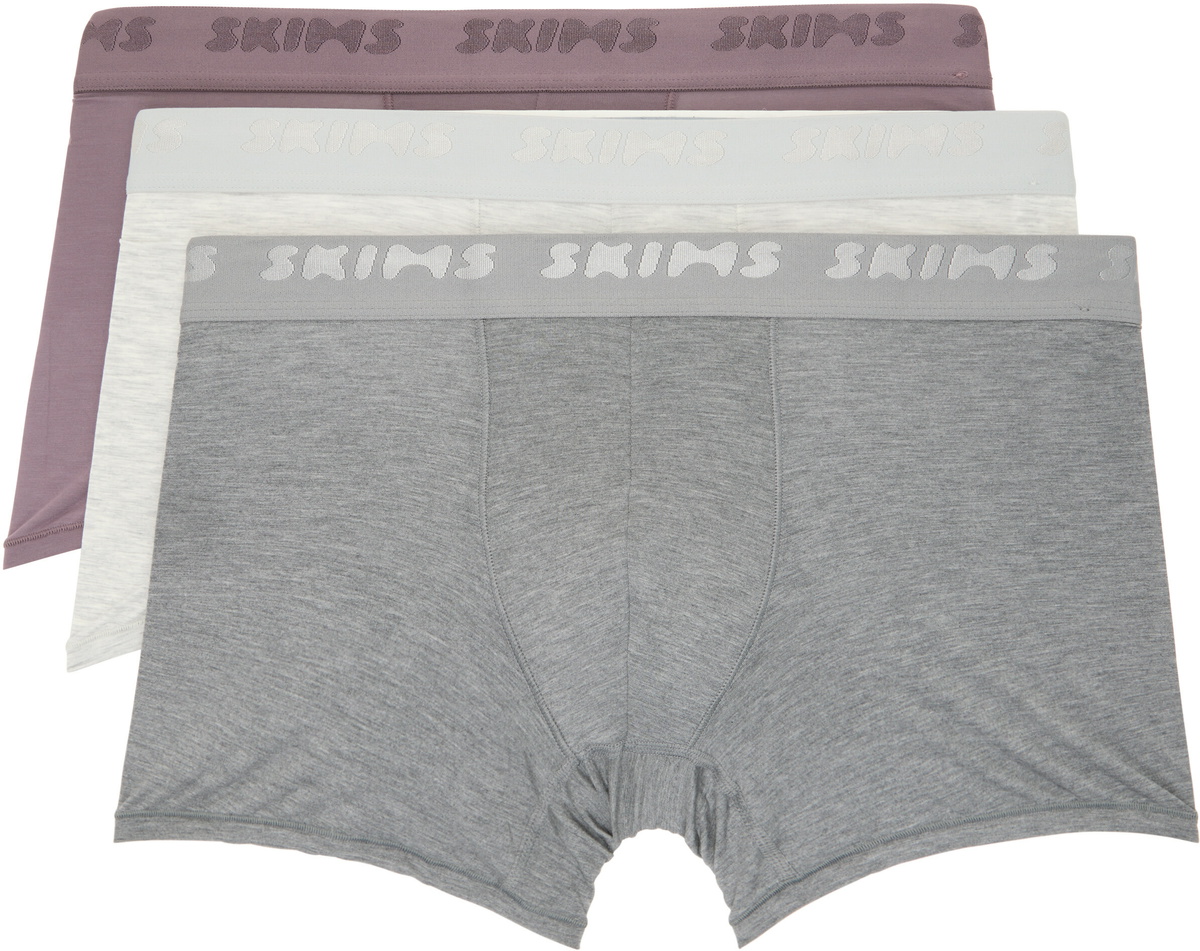 SKIMS Three-Pack Multicolor SKIMS Stretch 3 Boxer Briefs