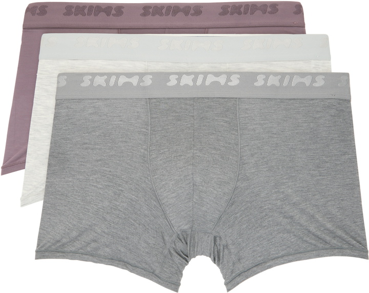 Photo: SKIMS Three-Pack Multicolor SKIMS Stretch 3 Boxer Briefs
