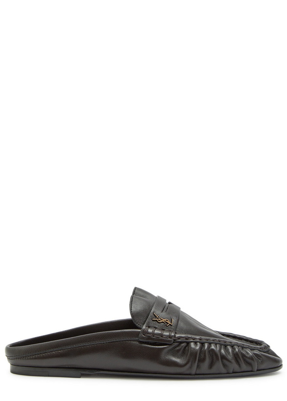 Photo: Saint Laurent Le Loafer 15 Leather Loafers Brown