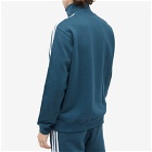 Adidas Men's 3 Stripe Half Zip Crew Sweater in Arctic Night/White