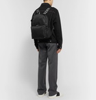 Valentino - Valentino Garavani Rockstud Logo Webbing-Trimmed Nylon Backpack - Black