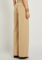 Joseph Yukio Flared-leg Trousers Beige